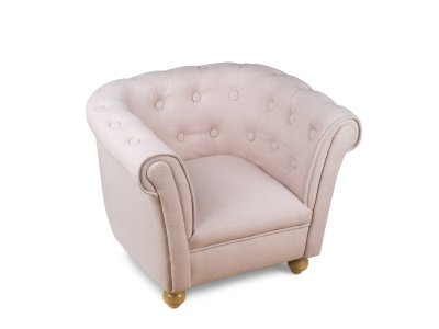 Kreslo chesterfield - ružová