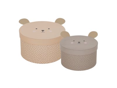 Jabadabado úložné boxy macko - set 2ks