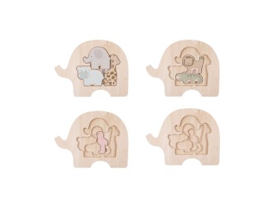 Jabadabado drevená vkladačka - puzzle - safari