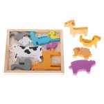 Drevené puzzle - vkladačka tvarov - výber variantov
