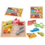 Drevené puzzle - vkladačka tvarov - výber variantov