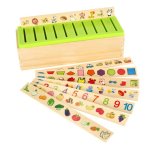 Montessori drevená vkladačka - triediaci box