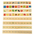 Montessori drevená vkladačka - triediaci box
