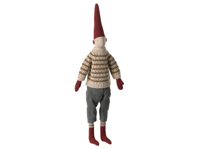 Maileg pixy škriatok Boy vo svetri - 49cm