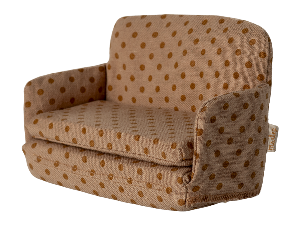 Maileg rozkladací gauč pre myšky - dots