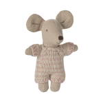 Maileg myška bábätko v košíku - ružová