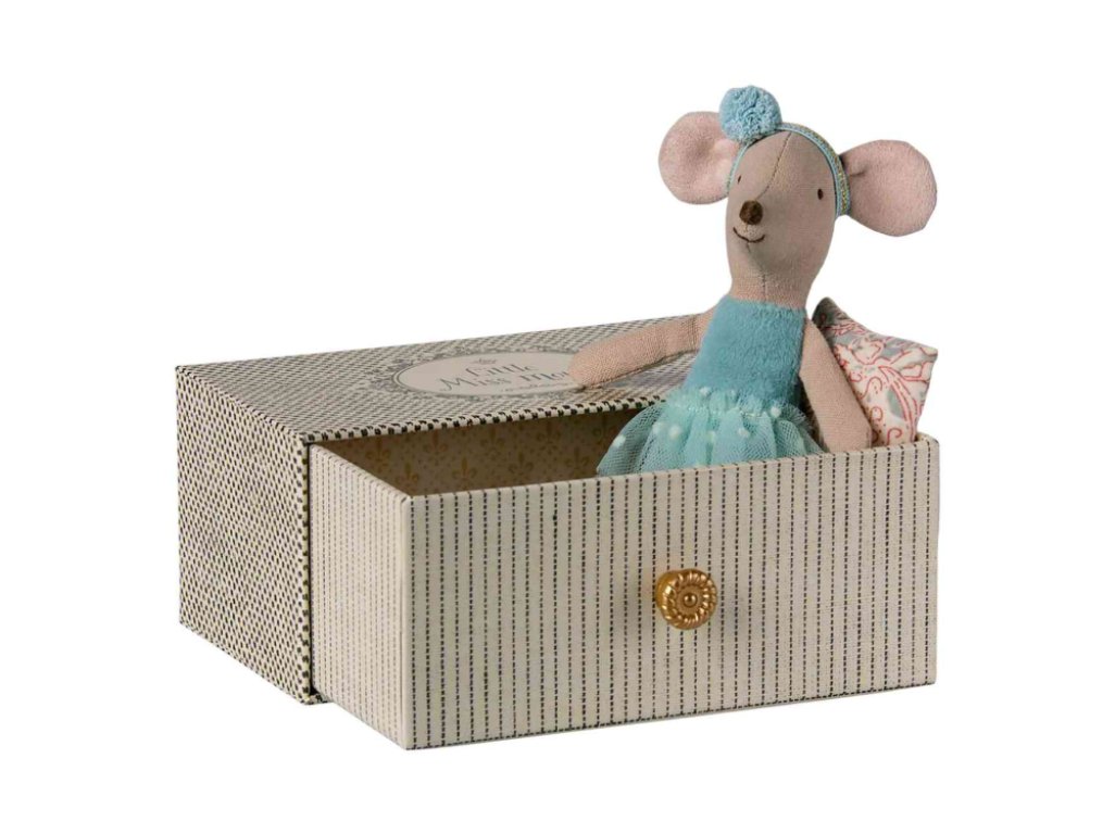 Maileg tanečníčka s postieľkou - mint