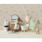 Maileg kovové umývadlo so zrkadlom pre myšky - dark powder