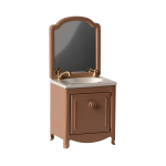 Maileg kovové umývadlo so zrkadlom pre myšky - dark powder