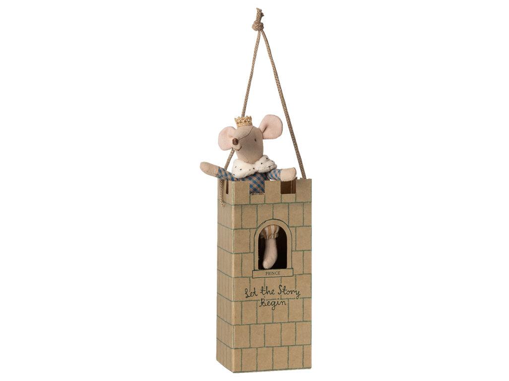 Maileg princ veľký brat v taštičke hrad - novinka zima 2025