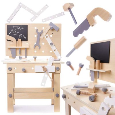 Drevený ponk pre malých majstrov v jemných prírodných farbách poteší každého malého chlapčeka
#drevenehracky #ponkpredeti #detskaizba #playroomsk #tipnadarcek